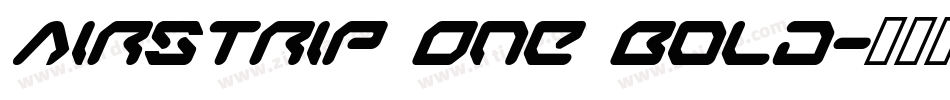 Airstrip One Bold字体转换